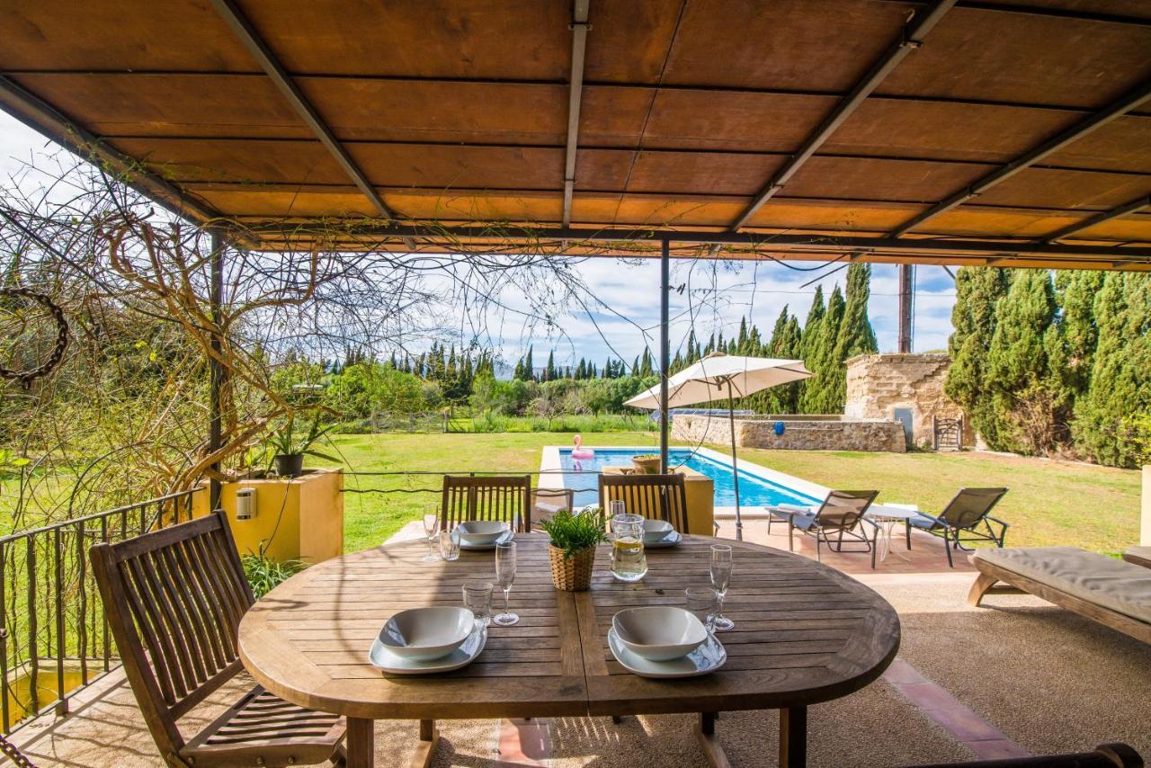 Villa TRAUMHAFTE FAMILIEN-FINCA - 8 Gäste, Pool, Pferde&Hühner, Ruhe&Privatsphäre Sa Pobla Exterior foto