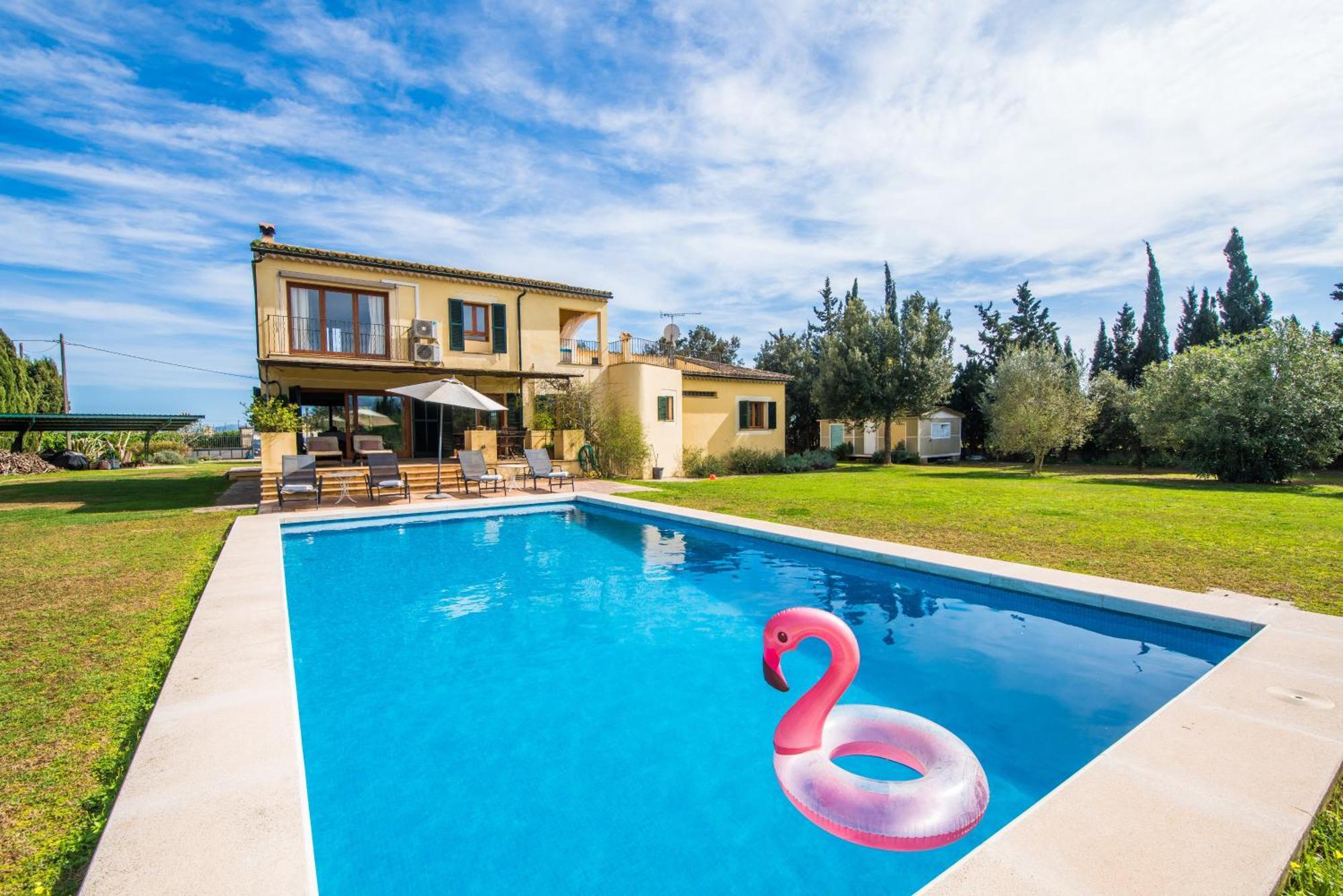 Villa TRAUMHAFTE FAMILIEN-FINCA - 8 Gäste, Pool, Pferde&Hühner, Ruhe&Privatsphäre Sa Pobla Exterior foto