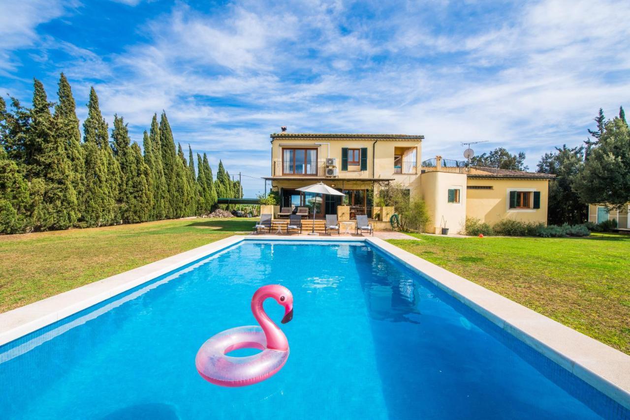 Villa TRAUMHAFTE FAMILIEN-FINCA - 8 Gäste, Pool, Pferde&Hühner, Ruhe&Privatsphäre Sa Pobla Exterior foto