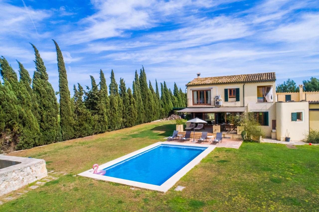 Villa TRAUMHAFTE FAMILIEN-FINCA - 8 Gäste, Pool, Pferde&Hühner, Ruhe&Privatsphäre Sa Pobla Exterior foto