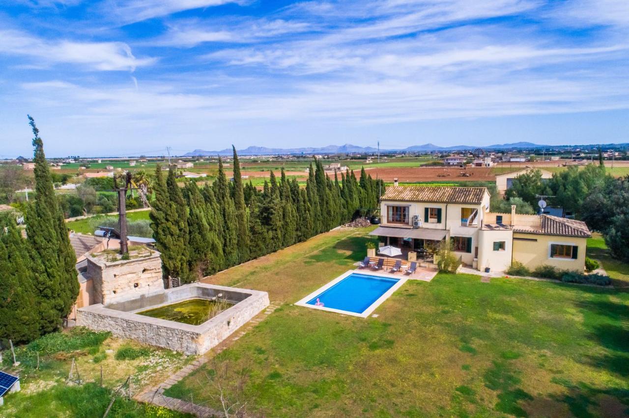 Villa TRAUMHAFTE FAMILIEN-FINCA - 8 Gäste, Pool, Pferde&Hühner, Ruhe&Privatsphäre Sa Pobla Exterior foto