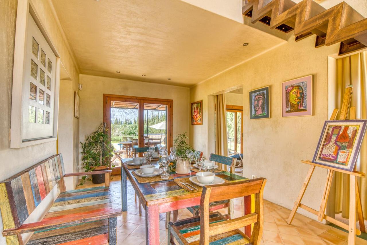 Villa TRAUMHAFTE FAMILIEN-FINCA - 8 Gäste, Pool, Pferde&Hühner, Ruhe&Privatsphäre Sa Pobla Exterior foto